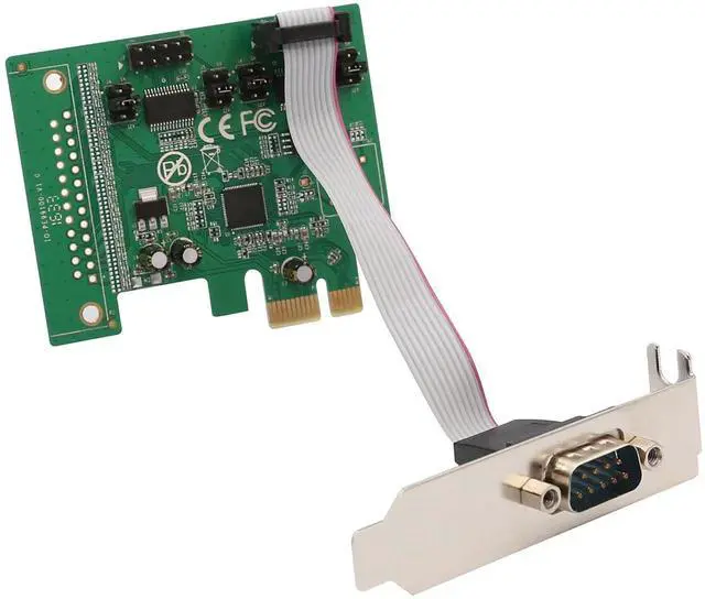 Alt view image 4 of 7 - 2Port Serial DB9 RS232 PCIe 1.0 x1 Network Adapter with LowProfile Bracket, Model SIPEX15055