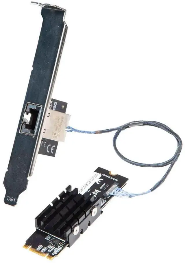 Main image of 10 Gigabit M.2 MKey Ethernet Network Expansion Card, 10Gbps HighSpeed RJ45 LAN Adapter for M.2 NVMe Slot