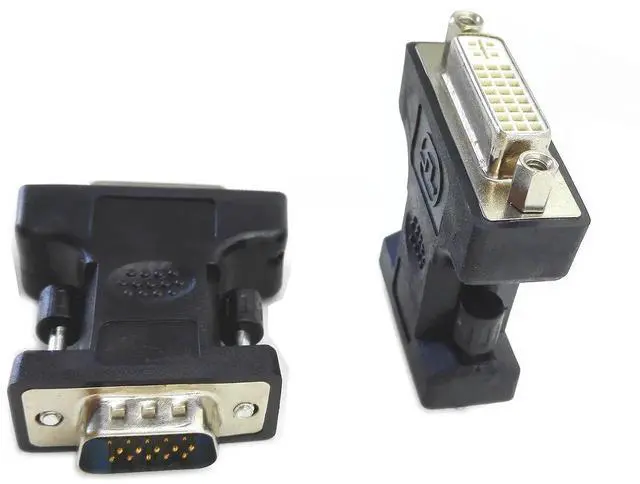 Alt view image 4 of 5 - DVI 24+5 Female to VGA 15Pin Male Adapter Cable, Black F/M DigitaltoAnalog Video Converter