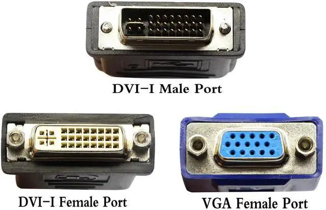 Alt view image 3 of 7 - 30cm / 10in Wyse DVII to VGA Splitter YCable, DVII Male to VGA Female M/F Adapter Cable, Compatible with Wyse YCable