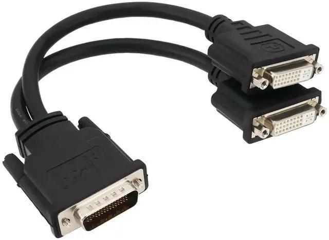 Main image of 1Pc DMS59 Male to Dual DVI 24+5 Female Splitter Cable, 16cm MultiMonitor Extension Cable for DMS59 Port Graphics Cards