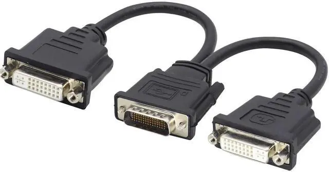 Alt view image 4 of 7 - 10Inch DMS59 to Dual DVI Splitter YCable Dongle, MultiDisplay Adapter for Dual Monitor Setups