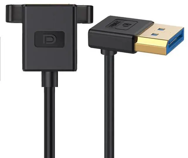 Main image of 30cm UpAngled DisplayPort 1.4 Ultrafine Male to Female Extension Cable, 8K@60Hz & 4K@144Hz UHD DP Cord for Graphics Card, Desktop, Laptop & Monitor