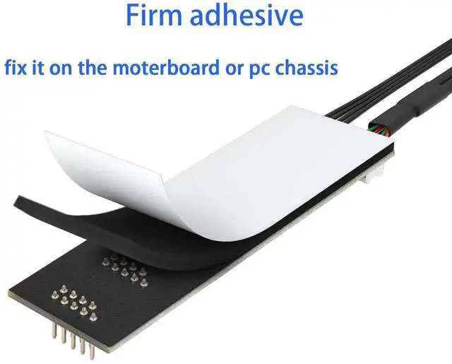 Alt view image 4 of 6 - 9Pin USB 2.0 to 4×9Pin Extension Splitter, Internal USB 2.0 Header Splitter, Motherboard Internal USB Hub