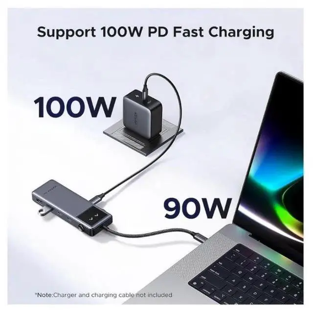 Alt view image 4 of 6 - UGREEN Uno 6in1 USBC Hub, 10Gbps USBC & USBA Data Ports, 4K@60Hz HDMI Output for MacBook Pro/Air, iPad Pro, Surface, XPS, ThinkPad & More