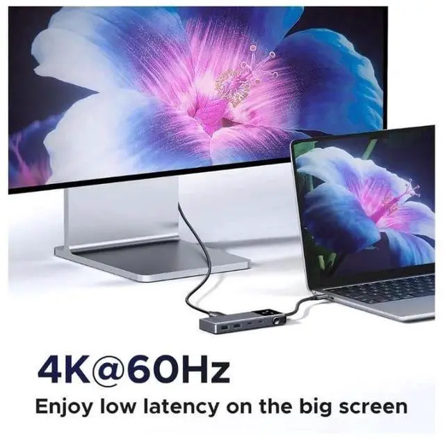 Alt view image 6 of 6 - UGREEN Uno 6in1 USBC Hub, 10Gbps USBC & USBA Data Ports, 4K@60Hz HDMI Output for MacBook Pro/Air, iPad Pro, Surface, XPS, ThinkPad & More