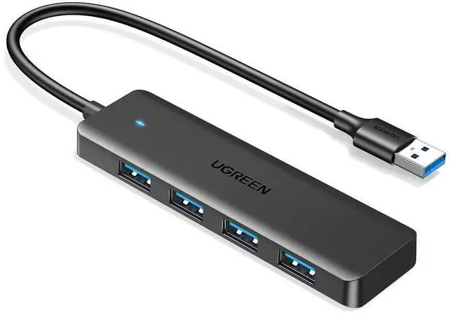 Main image of UGREEN USB 3.0 Hub, 4Port USBA Splitter, UltraSlim USB Expander for Mouse, Keyboard, Flash Drive, U Disk, Printer, Compatible with Laptop, Desktop PC, Xbox, PS5 & More