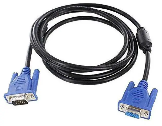 Alt view image 4 of 4 - 6ft VGA Extension Cable, 15Pin Male to Female Cord for LCD TV & Monitor (NOT for Direct ComputertoMonitor/TV Connection)