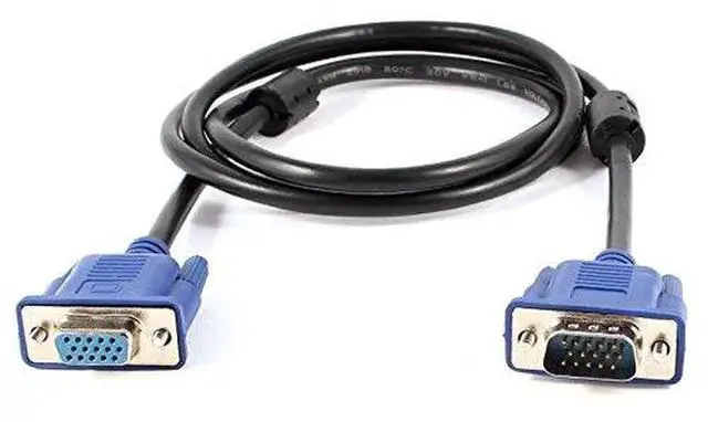 Alt view image 3 of 4 - 6ft VGA Extension Cable, 15Pin Male to Female Cord for LCD TV & Monitor (NOT for Direct ComputertoMonitor/TV Connection)