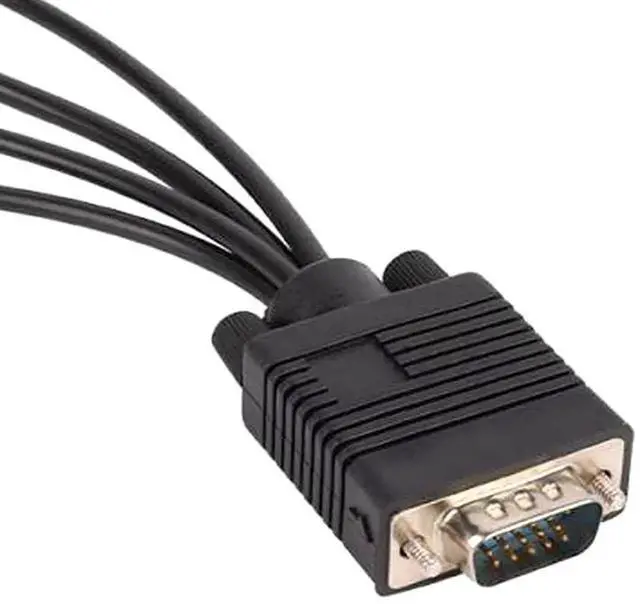 Alt view image 4 of 7 - VGA to SVideo & 3RCA AV Adapter Converter, VGA SVGA to TVOut SVideo AV Cable for PC & Laptop
