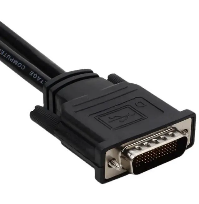 Alt view image 2 of 7 - DMS59pin (LFH 60Pin) Male to Dual 15Pin VGA RGB Female Splitter Extension Cable for PC Graphics Card