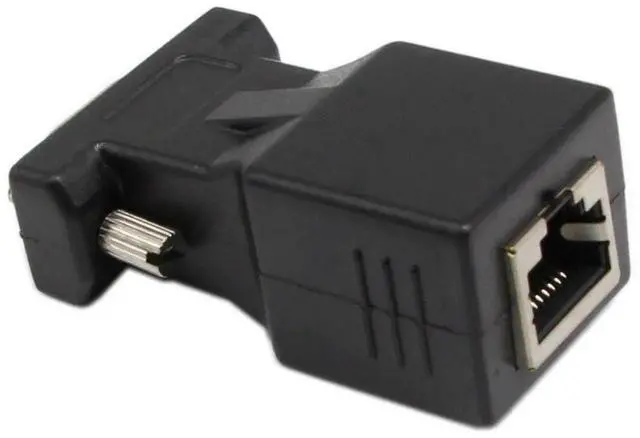 Alt view image 2 of 7 - 2Pack VGA Female to RJ45 LAN Extender Adapter, VGA Video Over CAT5/CAT5E/CAT6 Network Cable Transmitter Receiver