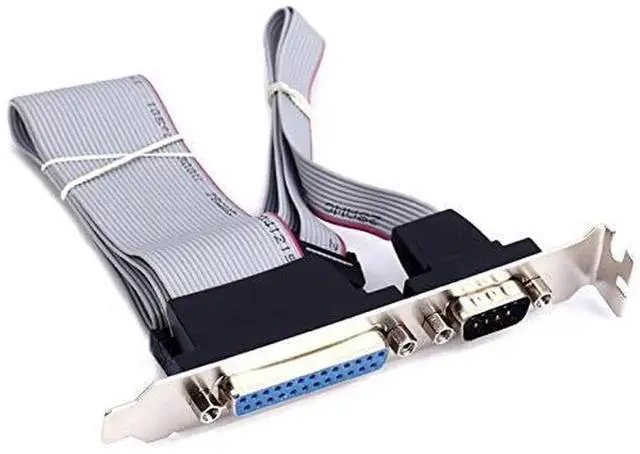 Alt view image 5 of 6 - Motherboard DB25 Com Port Serial Parallel Header Cable Bracket Connection