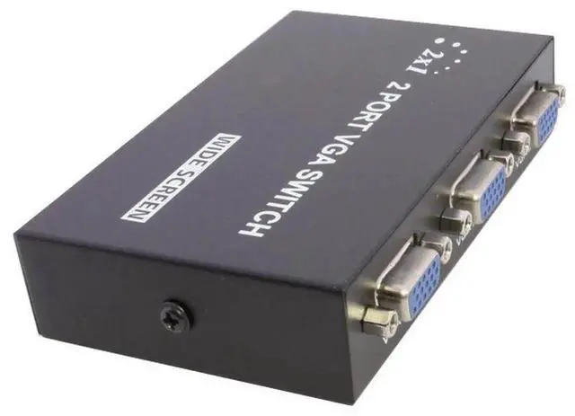 Alt view image 5 of 5 - 2 Port VGA SVGA Monitor Sharing Switch Box, 2in1Out VGA Switcher for PC, LCD, TV & Monitor
