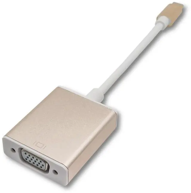 Alt view image 5 of 7 - USBC to VGA 1080P Adapter Cable, Thunderbolt 3 Universal Converter for MacBook, Samsung S20 Series, Z Fold, Galaxy Note & Galaxy Tab, Rose Gold