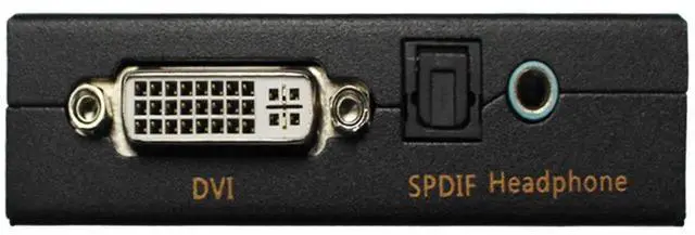 Alt view image 4 of 7 - HDMI to DVI + SPDIF/Headphone Audio Converter Box, HDMI to DVI + Coaxial AudioVideo Adapter with US Power Supply, Compatible with PS3 & BluRay DVD Players