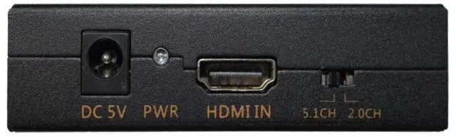 Alt view image 5 of 7 - HDMI to DVI + SPDIF/Headphone Audio Converter Box, HDMI to DVI + Coaxial AudioVideo Adapter with US Power Supply, Compatible with PS3 & BluRay DVD Players