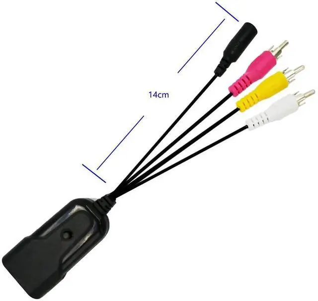 Alt view image 2 of 7 - HDMI to RCA Composite AV Converter Box, 720P 1080P HDMI2AV HD Mini Adapter with CVBS L/R Audio Output