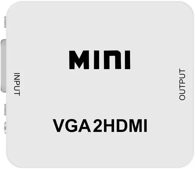 Main image of Mini 1080P VGA to HDMI Adapter Converter with Audio, VGA2HDMI Connector for PC Laptop to HDTV Projector