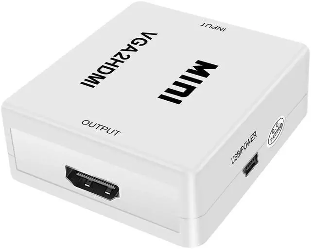 Alt view image 5 of 7 - Mini 1080P VGA to HDMI Adapter Converter with Audio, VGA2HDMI Connector for PC Laptop to HDTV Projector