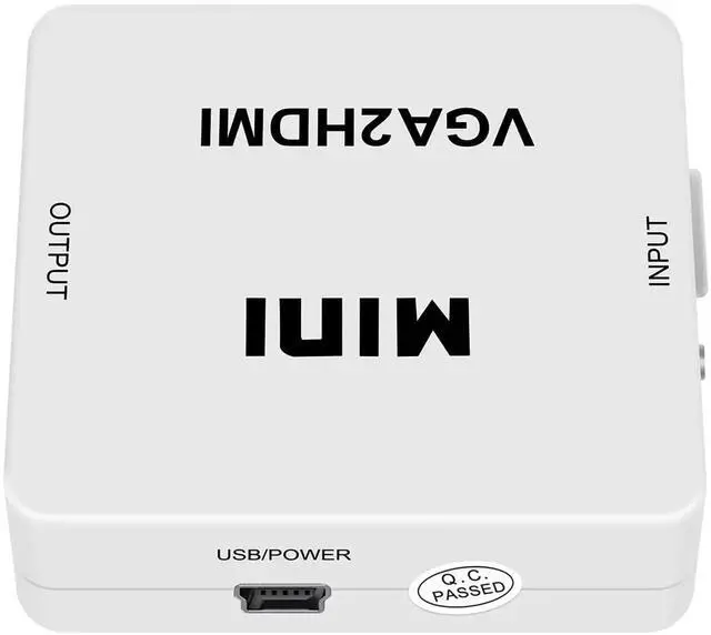 Alt view image 4 of 7 - Mini 1080P VGA to HDMI Adapter Converter with Audio, VGA2HDMI Connector for PC Laptop to HDTV Projector