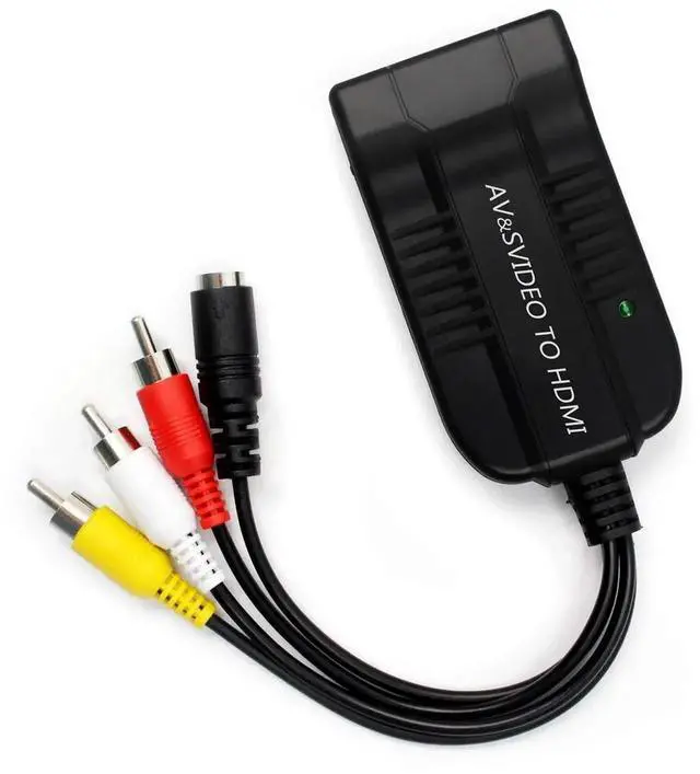 Alt view image 4 of 7 - 3RCA AV CVBS Composite & SVideo to HDMI Converter Adapter with R/L Audio, 720P/1080P Supported for PS2, PS3, NES, SNES, Nintendo 64 & HDTV