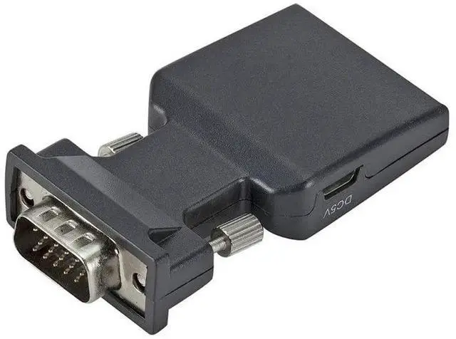 Alt view image 6 of 7 - VGA Male to HDMI Female AudioVideo Adapter Converter, Black