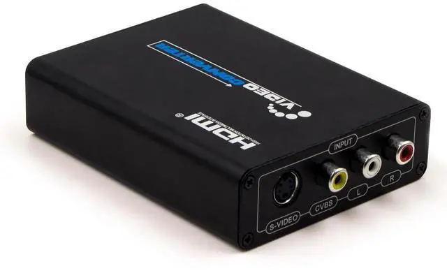 Main image of 3RCA AV CVBS Composite & SVideo to HDMI Converter Adapter with Aspect Ratio Switch, 4:3/16:9, 3.5mm Audio, 480P1080P Resolution Adjustment for VHS, VCR, DVD Players to HDMI TVs