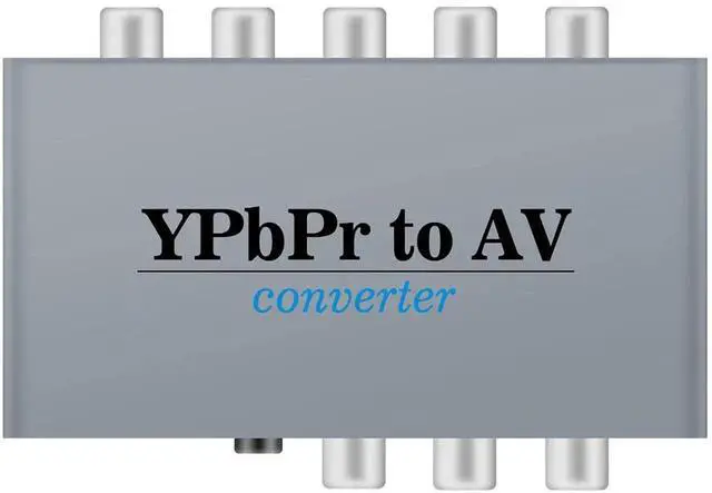 Main image of Component to AV Adapter, YPbPr to CVBS Converter with R/L Audio, 1080P Video Audio Support for DVD, PSP to HDTV & Monitor