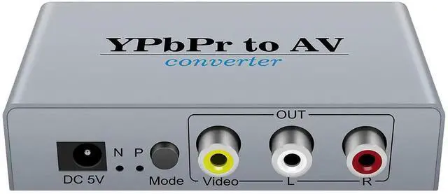 Alt view image 3 of 5 - Component to AV Adapter, YPbPr to CVBS Converter with R/L Audio, 1080P Video Audio Support for DVD, PSP to HDTV & Monitor