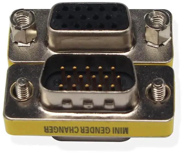Alt view image 4 of 6 - 4Pack VGA Male to Female Mini Gender Changer Adapters for PC VGA Connectors