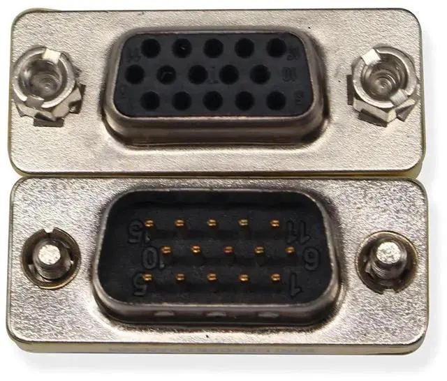 Alt view image 6 of 6 - 4Pack VGA Male to Female Mini Gender Changer Adapters for PC VGA Connectors