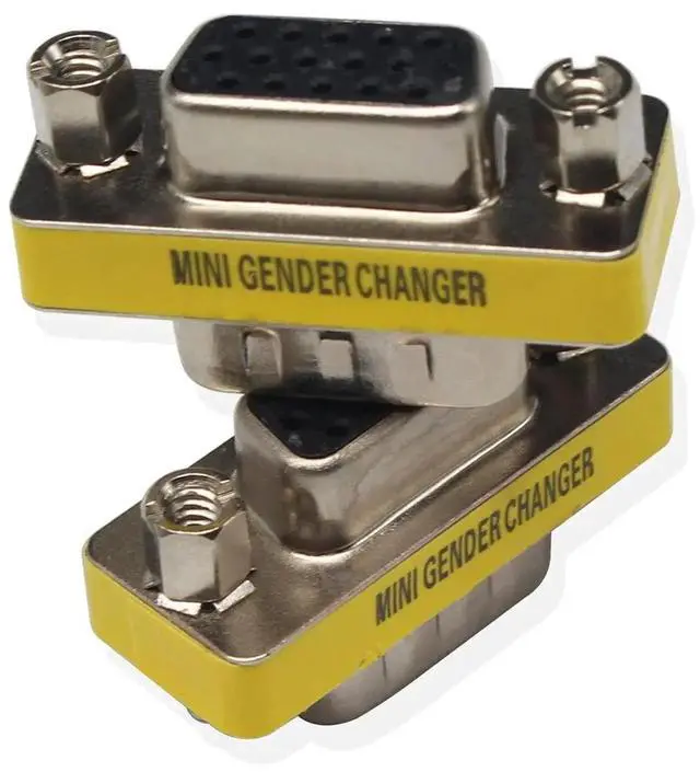 Alt view image 3 of 6 - 4Pack VGA Male to Female Mini Gender Changer Adapters for PC VGA Connectors