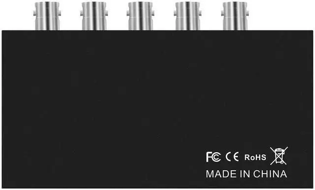 Alt view image 6 of 6 - 1×4 SDI Splitter Multimedia Extender Adapter, 1Input 4Output SDI Distributor Supports SDSDI, HDSDI & 3GSDI for Camera, Monitor & Projector