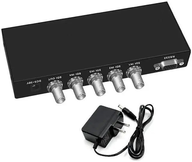 Alt view image 6 of 6 - 4×1 SDI Switcher, 4Channel SDI Input to 1Channel SDI Output Adapter, Supports FullHD SDI Signals