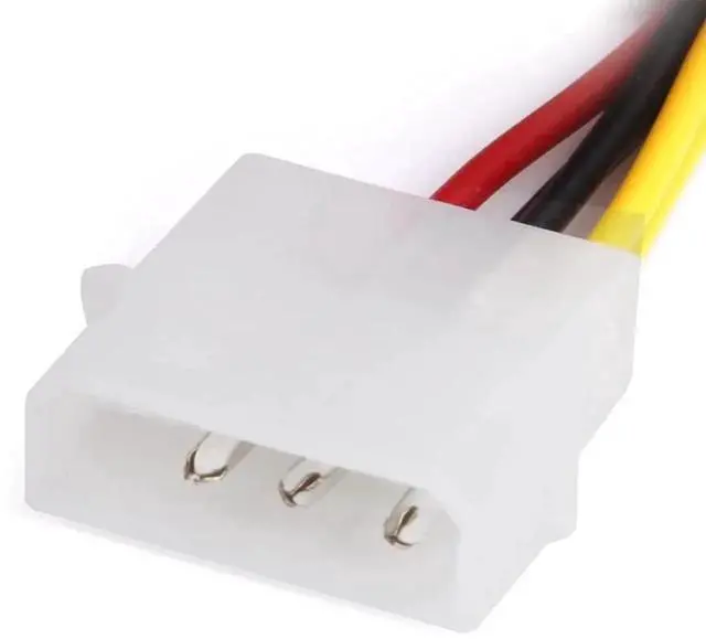 Alt view image 4 of 7 - 4Pin Molex Male to 6Pin PCIE Female GPU Power Adapter Cable, PCI Express Graphics Card Power Cable, 18cm, 1 Pack