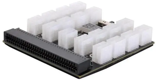 Alt view image 5 of 7 - 1200W Server PSU Breakout Board Adapter, 17Port ATX 6Pin Output, Compatible with DPS800GB, 1200FB, 1200QB Server Power Supplies