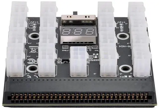 Alt view image 2 of 7 - 1200W Server PSU Breakout Board Adapter, 17Port ATX 6Pin Output, Compatible with DPS800GB, 1200FB, 1200QB Server Power Supplies