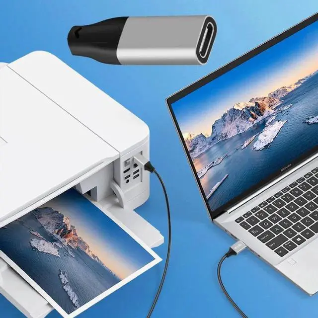 Alt view image 2 of 7 - 3.28FT USB 3.0 Coiled Cable, USB 3.0 Male to USBC Female HighSpeed Data Transfer & Charging Cord for Phones, Laptops & USB Flash Drives
