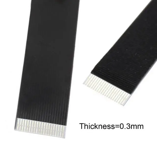 Alt view image 7 of 7 - 0.5M USBC Flat Ribbon Flex Cable, USB 2.0 Male to Male 90 Degree Right Angled Charging Data Extension Adapter Cord