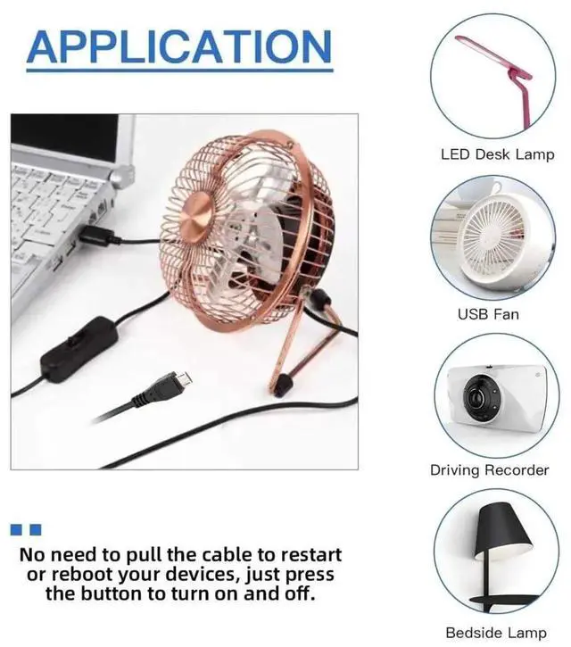 Alt view image 2 of 7 - 1.5M USB 2.0 Male to Micro USB Male Power Extension Cable with On/Off Switch Button, DC 5V Control Cable