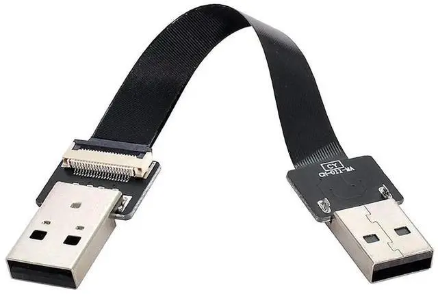 Alt view image 6 of 7 - 1.0M USB 2.0 Flat Ribbon Flex Extension Cable, USB 2.0 Male to Male Data Transfer & Charging Adapter Cord