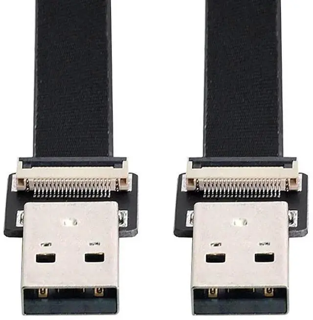 Alt view image 4 of 7 - 1.0M USB 2.0 Flat Ribbon Flex Extension Cable, USB 2.0 Male to Male Data Transfer & Charging Adapter Cord