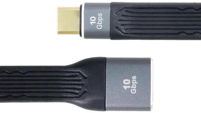 Alt view image 5 of 7 - USB 3.0 TypeA Female to USB 3.1 TypeC Male Host OTG Flat Slim FPC Data Cable for Laptop & Phone