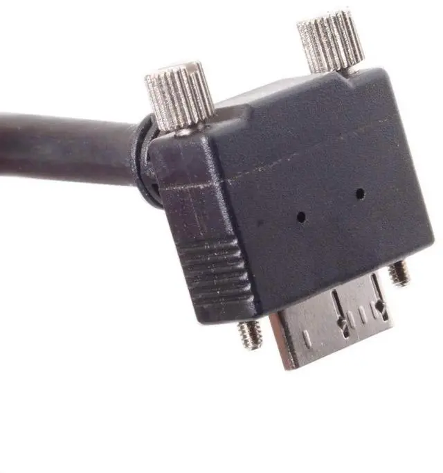 Alt view image 3 of 7 - 1.2M 90 Degree Down Angled USB 3.0 TypeA Male to MicroB Male Cable with Panel Mount Screws
