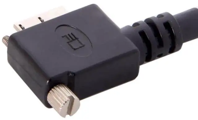 Alt view image 7 of 7 - 1.2M 90 Degree Right Angled USB 3.0 TypeA Male to MicroB Male Cable with Panel Mount Screws