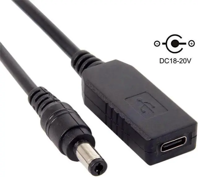 Alt view image 5 of 7 - USBC to DC 20V PD Emulator Trigger Charging Cable, USB 3.1 TypeC to 5.5×2.5mm & 5.5×2.1mm Dual Power Plug for Laptop