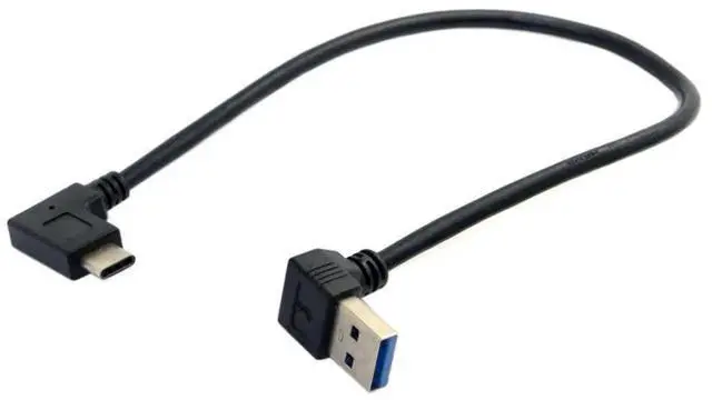 Main image of 30cm 90 Degree Down Angled USB 3.0 to USBC Data Extension Cable for Tablet, Mobile Phone & Hard Disk Drive