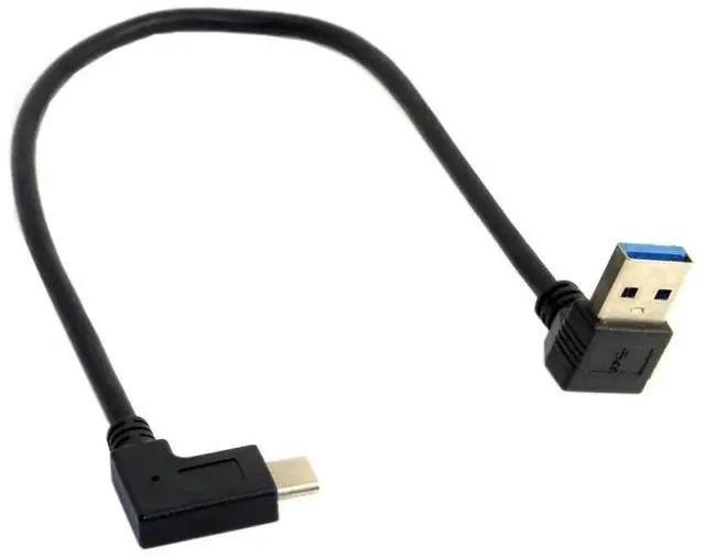 Alt view image 7 of 7 - 30cm 90 Degree Down Angled USB 3.0 to USBC Data Extension Cable for Tablet, Mobile Phone & Hard Disk Drive