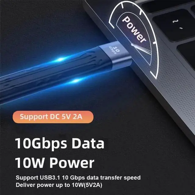 Alt view image 2 of 6 - 13cm 10Gbps USB 3.1 TypeA Male to USB 3.0 TypeA Male Flat Slim FPC Data Cable for Laptop & Desktop